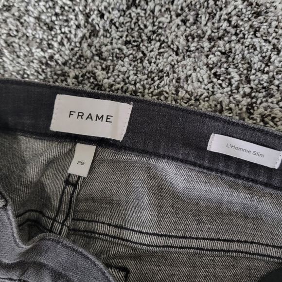 NWT FRAME l'homme slim mid rise in vail grey - Picture 4 of 5